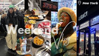 WEEKEND VLOG l NEW YORK FOOD SPOTS (boozy ice cream + more)THRIFTING, CITY LIFE, RECORDING IN PUBLIC