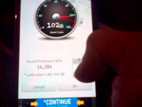 home set up reeding 111 db if meter is right