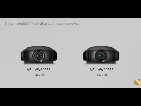 Sony |  The Features and Benefits of the VPL-VW695ES and VPL-VW295ES 4K Projectors