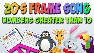 20's Frame Song (Double Tens Frame) Add to Numbers Greater than 10!!
