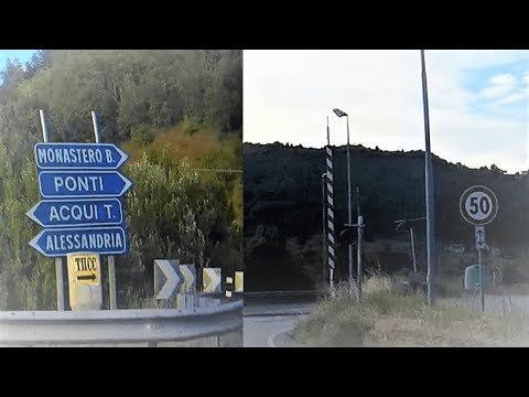 Dal passaggio a livello Regione Isole al bivio Acqui-Ponti # railroad crossing # bahnübergang