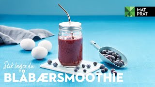Blåbærsmoothie med egg