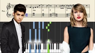 Taylor Swift & Zayn - I Don't Wanna Live Forever - Piano Tutorial + SHEETS