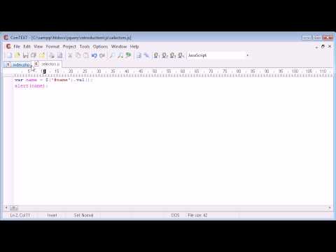 jQuery Tutorial 13 ID selector