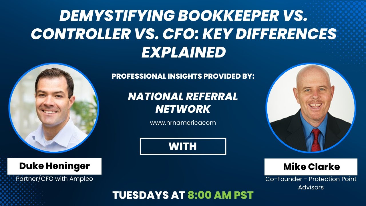Demystifying Bookkeeper vs. Controller vs. CFO: Key Differences Explained