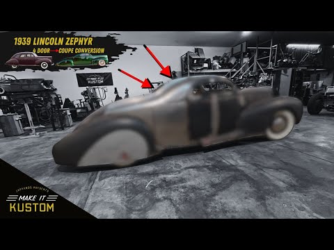 COMPLETE TRANSFORMATION ! FINAL Roof Panel - Metal Shaping RARE 1939 Lincoln Zephyr