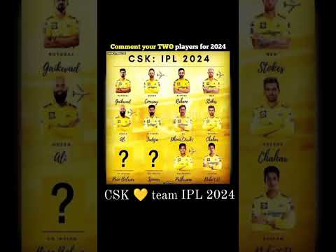 IPL 2024 International Cricket Chennai Super Kings STRONGEST PLAYING 11 #chennaisuperkings #csk