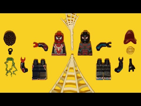 LEGO Miles Morales & Peter Parker | Marvel's Spider-Man 2 (PS5) | Unofficial Minifigure | Marvel