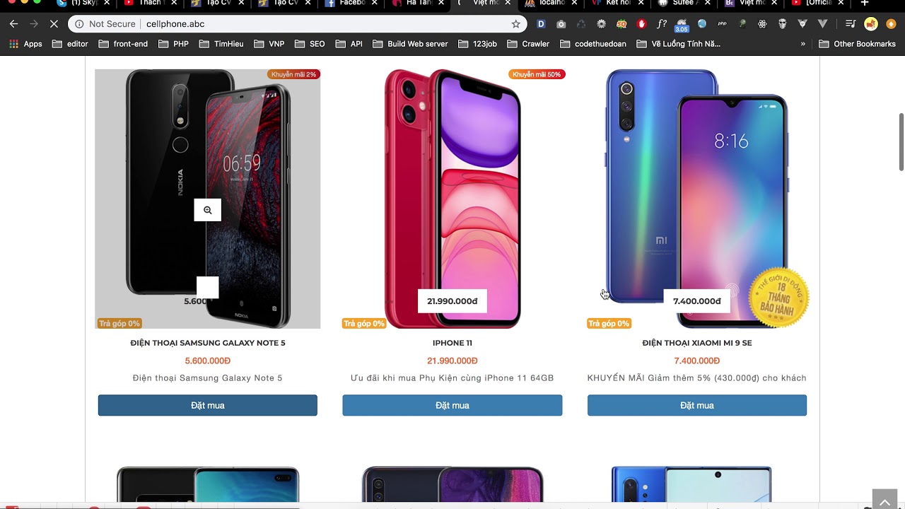 [Code thuê, làm thuê đồ án ] - Thanh toán online - Website bán hàng - Review
