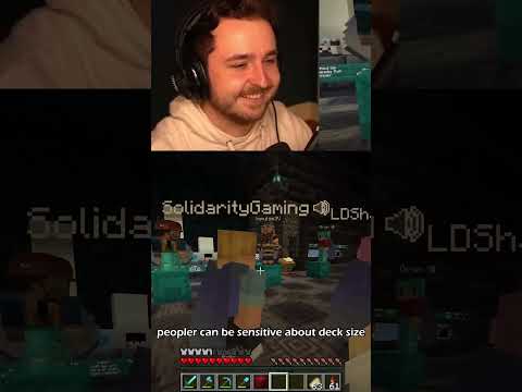 Lizzie -  "Who's got the biggest DECK?" #ldshadowlady #minecraft #hermitcraft #deckedout #shorts