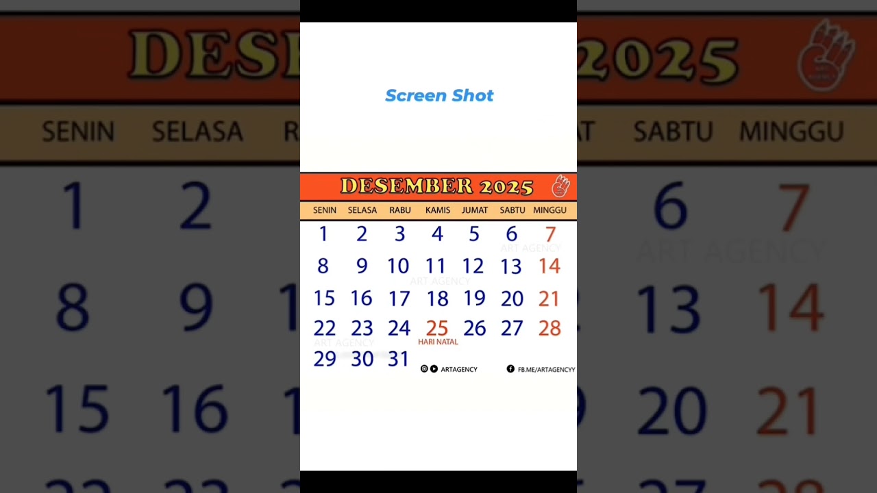 Kalender desember 2025