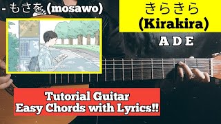 Download lagu Tutorial Guitar もさを (mosawo) - きらきら (Kirakira) Easy Chords with Lyrics mp3