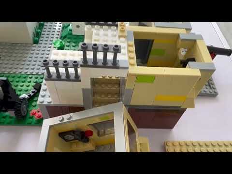 LEGO mix Bricks - Army Barracks (moc cannons) Guess this place!
