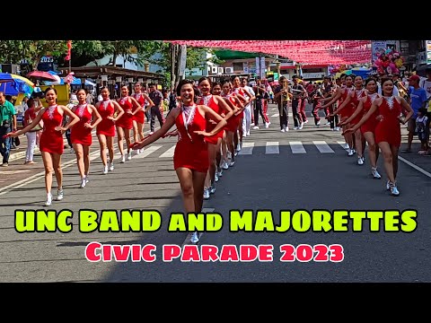 UNC BAND and MAJORETTES - Civic Parade 2023