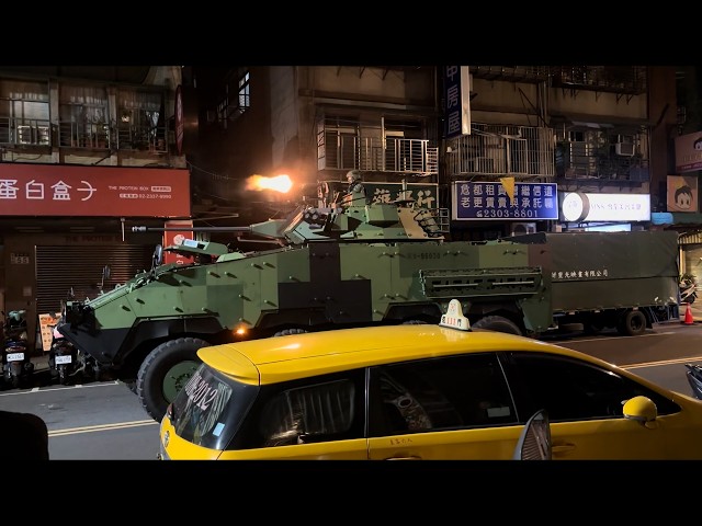 Taiwan military police stage bridge blockade drill to defend capital