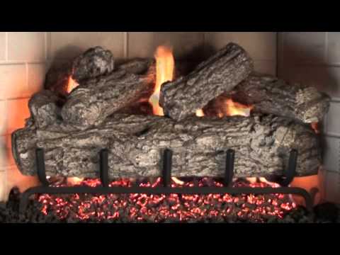Peterson Gas Logs - Rustic Oak Demo