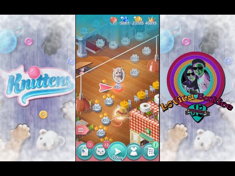 Knittens - Sweet Match 3 Puzzles & Adorable Kittens - Level 1056 - 1060 - Gameplay