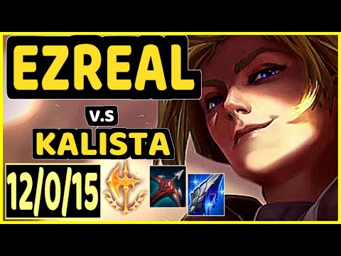 SLASHER1144 (EZREAL) vs KALISTA - 12/0/15 KDA BOTTOM ADC CHALLENGER GAMEPLAY - NA