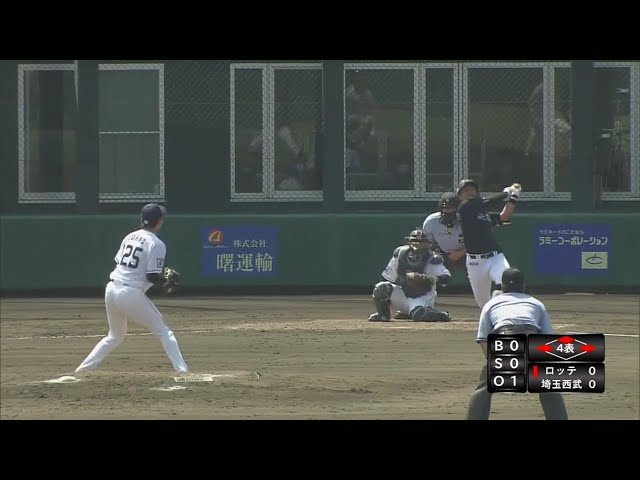 【ファーム】まさかのプレー!! マリーンズ・山口の2ラン犠牲フライ!! 2020/6/26 L-M(ファーム)