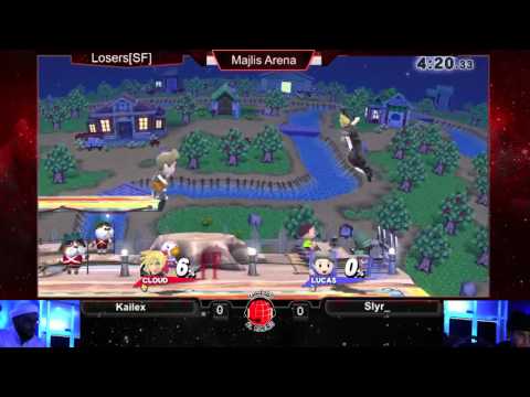 SSB4 @ Al Majlis 15/1: Slyr (Lucas, Sheik) vs Kailex (Cloud, Ganondorf) - LR6