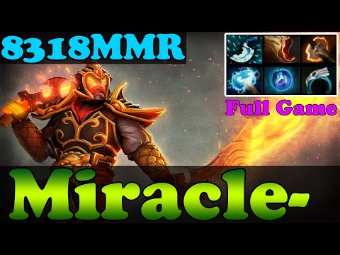Dota 2 - Miracle- 8318MMR Plays Ember Spirit - Full Game - Ranked Match Gameplay