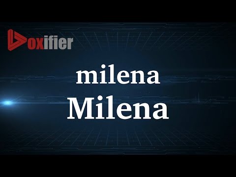 How to Pronunce Milena in French - Voxifier.com