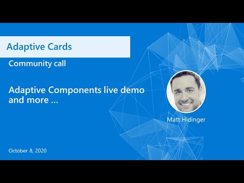 Adaptive Cards community call October 2020