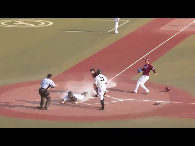 【8回裏】マリーンズ・荻野貴司 隙を突く好走塁で貴重な追加点を奪う!! 2022年7月2日 千葉ロッテマリーンズ 対 東北楽天ゴールデンイーグルス