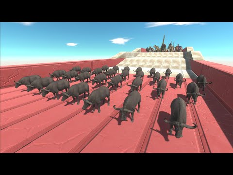 Race to eat 30 CAPE BUFFALOS - Animal Revolt Battle Simulator