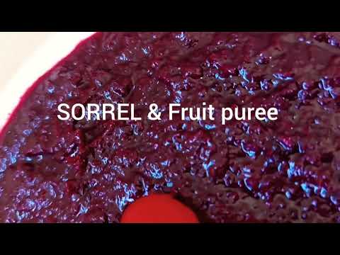 Jamaican Dry Sorrel & Fruit Puree For Cake Recipes || Jamaican Sorrel Recipes