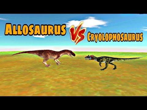 Allosaurus vs Cryolophosaurus - Animal Revolt Battle Simulator😱🔥