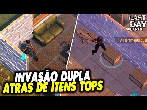 BORA PARA INVASÃO DUPLA ATRAS DE ITENS TOPS - Last Day On Earth