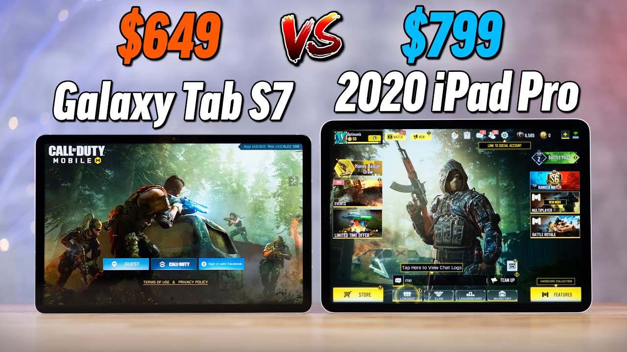 Galaxy Tab S7 vs iPad Pro 2020 - Gaming Comparison!
