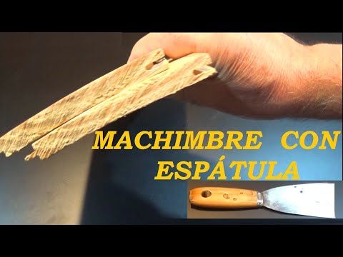 Machimbre manual con espátula: técnica sin máquinas
