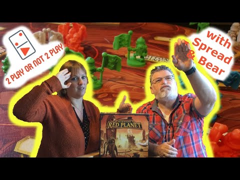 Mission Red Planet 2 Player Board Game Review with Spread & Bear