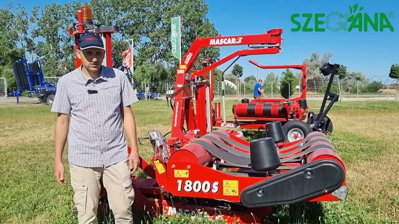 Mascar 1600 típusú függesztett bálacsomagoló
