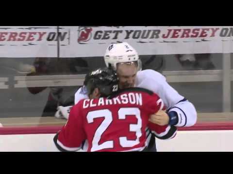 David Clarkson Fights Luke Schenn