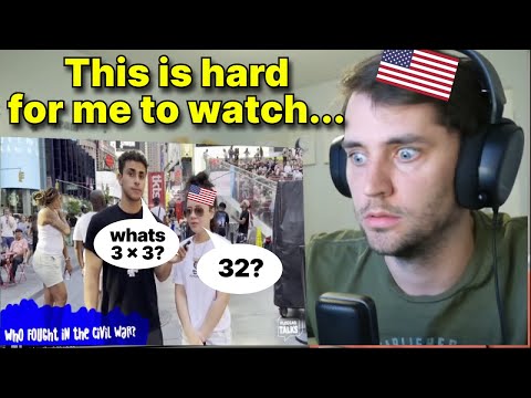 American reacts to Gen-Z Can't Answer the Most Basic Questions