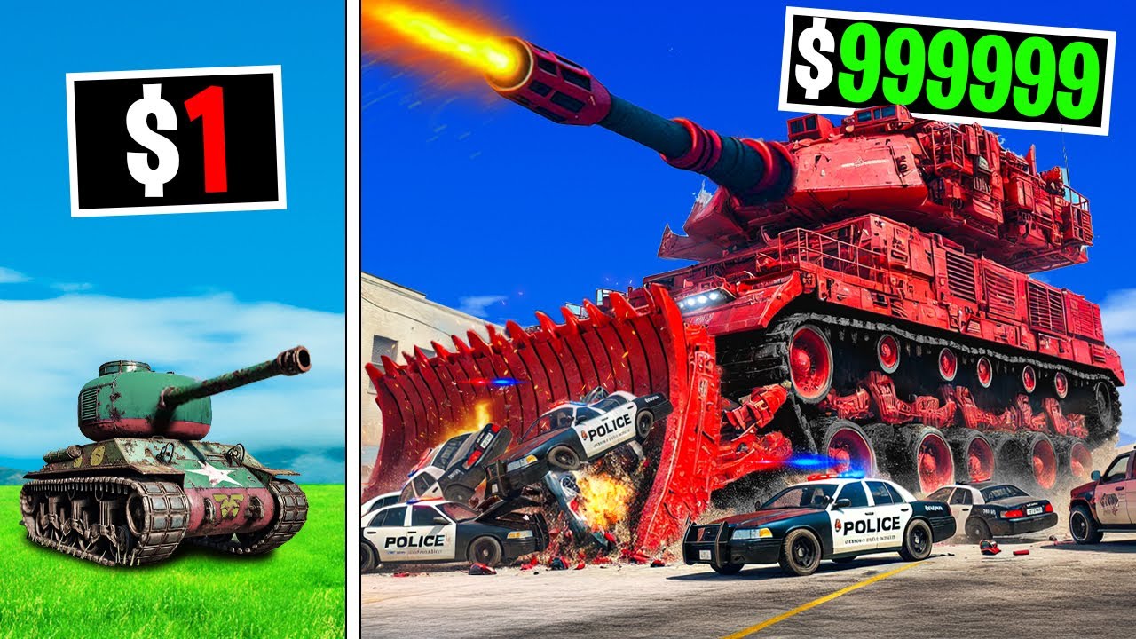 $1 to $1,000,000 Ramp Tank on GTA 5