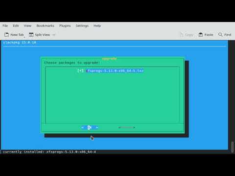 Upgrade xfsprogs slackware