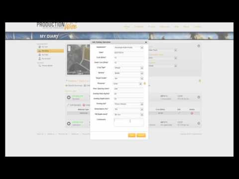 ProductionWise - My Diary Single Paddock Entry