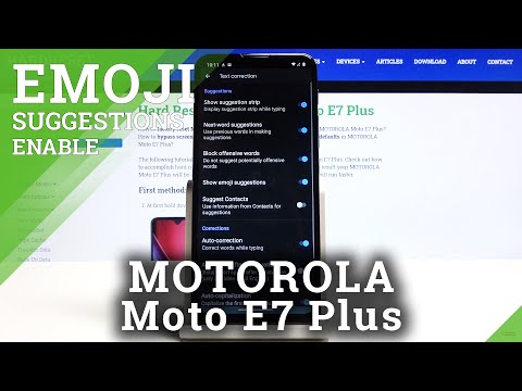 How to Allow Emoji Suggestions in MOTOROLA Moto E7 Plus – Show Predictive Emoji