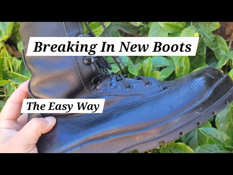 How to Break In New Leather Boots (Military / Doc Martens) TWO EASY methods