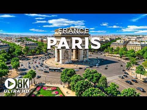 Paris, France 8K UHD - Relaxing Music Accompanied By Stunning Nature Videos