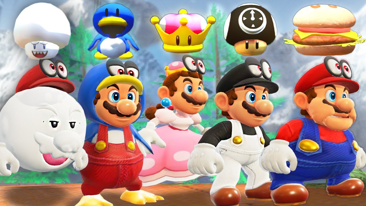 What if Mario Odyssey had MORE Custom POWER UPS?