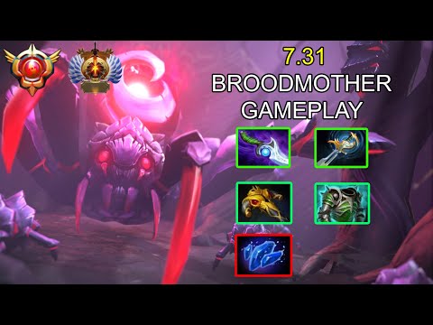 Broodmother Gameplay in 7.31 (0178)