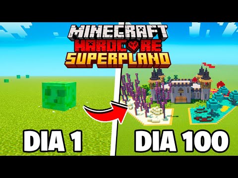 SOBREVIVI 100 DIAS EM UM MUNDO SUPERPLANO NO MINECRAFT HARDCORE