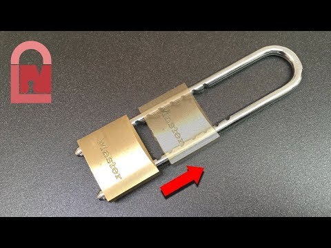 Master Lock 1950EURD Extending Shackle Padlock Picked