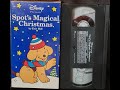 Disney Presents Spot S Magical Christmas 1995 VHS