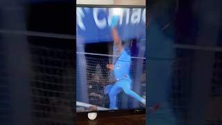 SANCHEZ, HE FLEW TO CAUGHT the BALL in the CORNER. #shorts #baseball
